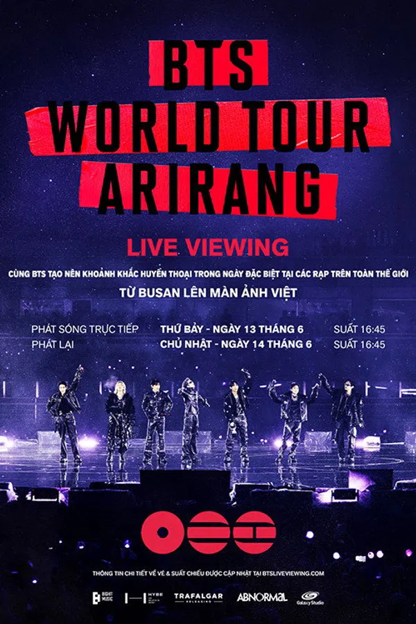 Xem Phim BTS World Tour ‘Arirang’ tại Busan: Xem trực tiếp Vietsub HD Online
