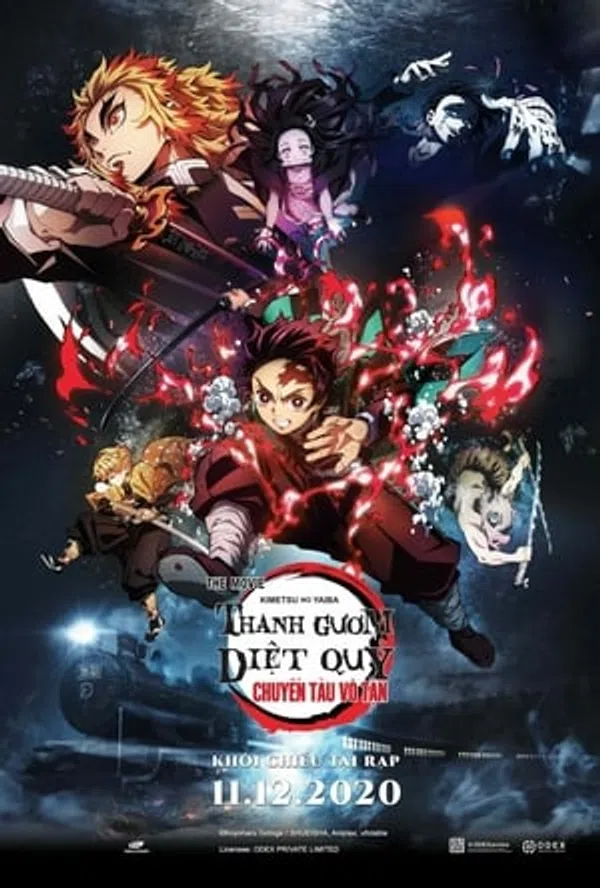 Xem Phim Thanh Gươm Diệt Quỷ: Chuyến Tàu Vô Tận Vietsub HD Online
